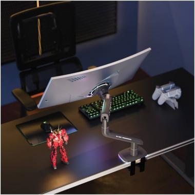 Настольное крепление с газлифтом  для игровых мониторов NB F5 RGB Light